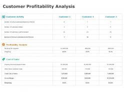 Customer profitability analysis business ppt powerpoint presentation inspiration guidelines