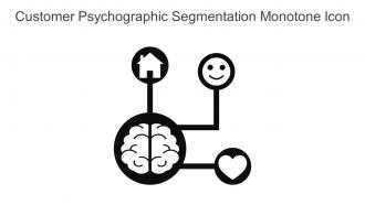 Customer Psychographic Segmentation Monotone Icon In Powerpoint Pptx Png And Editable Eps Format