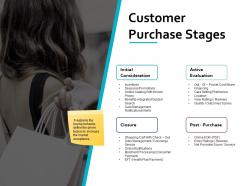 Customer purchase stages active evaluation ppt powerpoint presentation file show