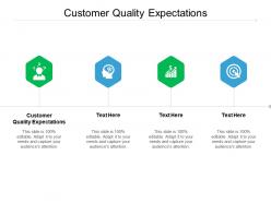 Customer quality expectations ppt powerpoint presentation slides guidelines cpb