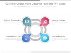 Customer questionnaire customer facts doc ppt slides
