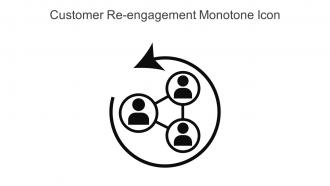 Customer Re Engagement Monotone Icon In Powerpoint Pptx Png And Editable Eps Format