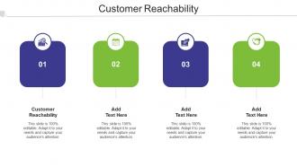 Customer Reachability Ppt Powerpoint Presentation Professional Cpb