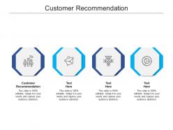 Customer recommendation ppt powerpoint presentation icon designs download cpb