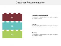 Customer recommendation ppt powerpoint presentation show maker cpb