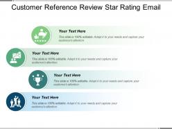 Customer reference review star rating email