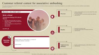 Customer Referral Contest For Associative Ambushing Complete Guide Of Ambush Marketing