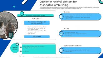 Customer Referral Contest For Associative Strategies For Adopting Ambush Marketing MKT SS V