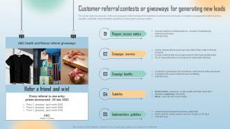 Customer Referral Contests Or Giveaways For Generating New Leads Word Of Mouth Marketing