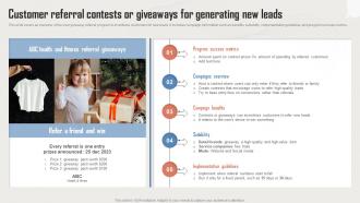 Customer Referral Contests Or Giveaways Incorporating Influencer Marketing In WOM Marketing MKT SS V