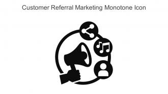 Customer Referral Marketing Monotone Icon In Powerpoint Pptx Png And Editable Eps Format