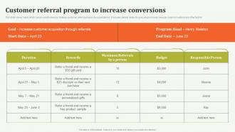 Customer Referral Program To Increase Offline Marketing Guide To Increase Strategy SS