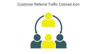 Customer Referral Traffic Colored Icon In Powerpoint Pptx Png And Editable Eps Format