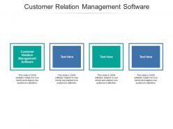 Customer relation management software ppt powerpoint presentation slides outline cpb