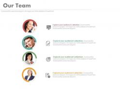 Customer relation management team with professionals powerpoint slides