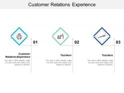 Customer relations experience ppt powerpoint presentation ideas smartart cpb