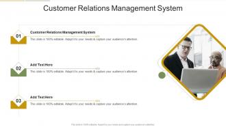Customer Relations Management System In Powerpoint And Google Slides Cpb