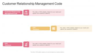 Customer Relationship Management Code In Powerpoint And Google Slides Cpb