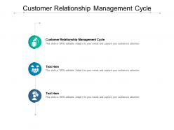 Customer relationship management cycle ppt powerpoint presentation slides master slide cpb