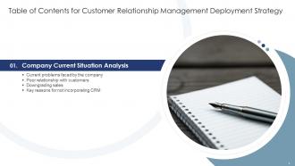 Customer Relationship Management Deployment Strategy Powerpoint Presentation Slides