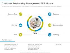 Customer relationship management erp module erp system it ppt rules