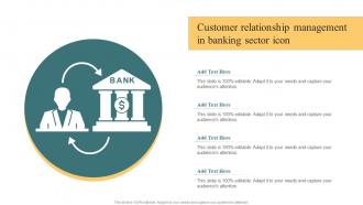 Customer Relationship Management In Banking Sector Icon