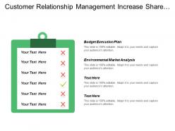 Customer Relationship Management Increase Share Market Share Customer
