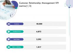 Customer relationship management kpi metrics customer consumer relationship management ppt icon