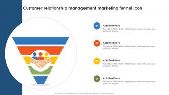 Customer Relationship Management Marketing Funnel Icon