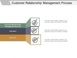 Customer relationship management process ppt powerpoint presentation ideas graphics download cpb