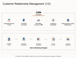 Customer relationship management strategies e business strategy ppt inspiration tips