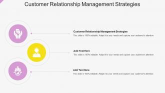 Customer Relationship Management Strategies In Powerpoint And Google Slides Cpb