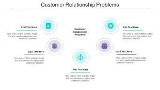 Customer Relationship Problems Ppt Powerpoint Presentation Professional Cpb