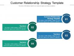 Customer relationship strategy template ppt powerpoint presentation slides backgrounds cpb