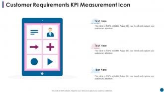 Customer Requirements Kpi Measurement Icon