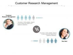 Customer research management ppt powerpoint presentation layouts skills cpb
