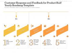 Customer response and feedback for product half yearly roadmap template