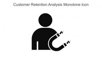 Customer Retention Analysis Monotone Icon In Powerpoint Pptx Png And Editable Eps Format