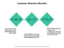 Customer retention benefits communication ppt powerpoint presentation infographics gridlines