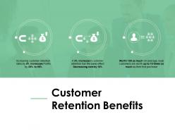 Customer retention benefits marketing finance ppt powerpoint presentation slides good