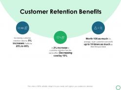 Customer retention benefits ppt powerpoint presentation icon outline