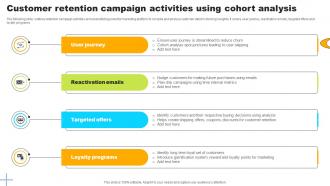 Customer Retention Campaign Activities Using Cohort Analysis
