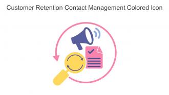 Customer Retention Contact Management Colored Icon In Powerpoint Pptx Png And Editable Eps Format
