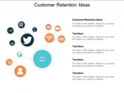 Customer retention ideas ppt powerpoint presentation icon cpb