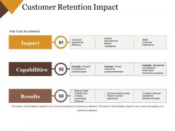 Customer Retention Impact Powerpoint Slide Presentation Guidelines