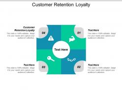 Customer retention loyalty ppt powerpoint presentation gallery background designs cpb