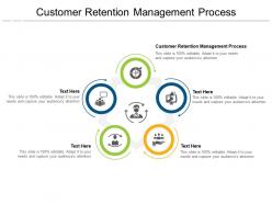 Customer retention management process ppt powerpoint presentation diagrams cpb