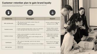 Customer Retention Plan To Gain Brand Loyalty Implementing Yearly Brand Branding SS V