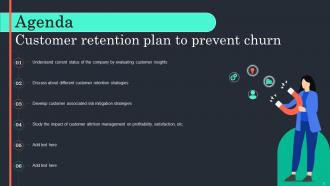 Customer Retention Plan To Prevent Churn Powerpoint Presentation Slides Compatible Designed