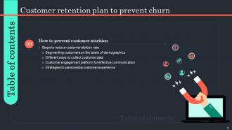 Customer Retention Plan To Prevent Churn Powerpoint Presentation Slides Professionally Designed